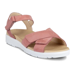 DTD-100 (цв.20-розовый) Туфли летние открытые (пят. Ремень. На велкро)