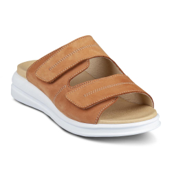 DTD-251 (цв.9-охра) Туфли летние открытые (На велкро)