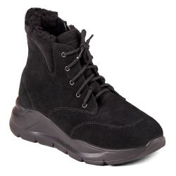 DTD-606 (цв.3-черный велюр, 36) Ботинки утепленные