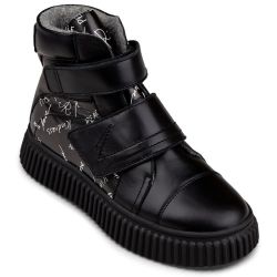 TW-529 (цв.6-черный/принт, 36) Ботинки ортопедические малосложные
